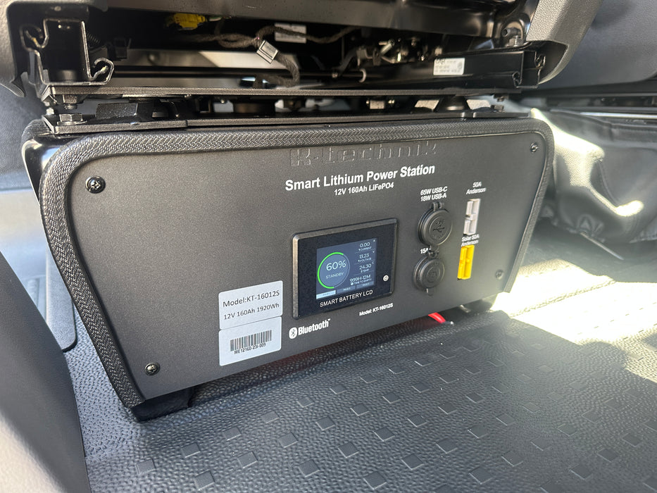 12V 160Ah LiFePO4 Smart Lithium Under-seat Power Station for VW Campervans V2