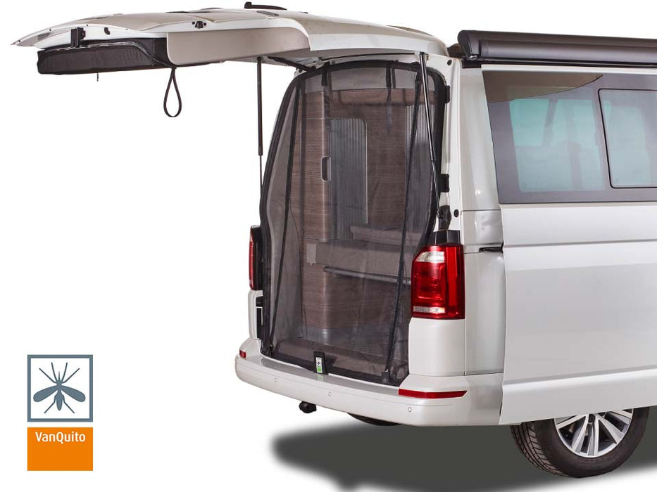 VanQuito Mosquito Net for VW T5/T6/T6.1 FINE Mesh with Zip for Rear Door / tailgate