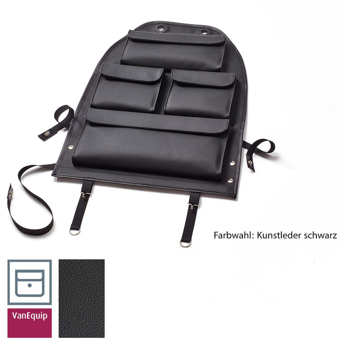 VW T5 & T6 Seat Utility Bag Deluxe - 4 pockets  - Anthracite