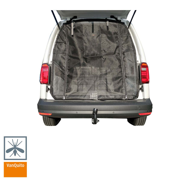 Mosquito Net VW Caddy REAR from 2010-2020 with Integrated Zippers