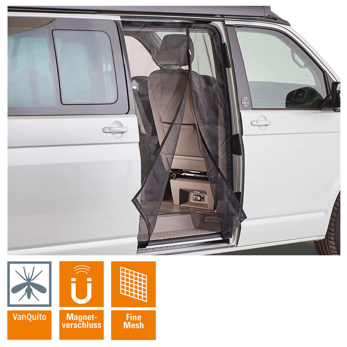Mosquito Net VW T5/T6/T6.1 with Zip for Side Door - LEFT or RIGHT