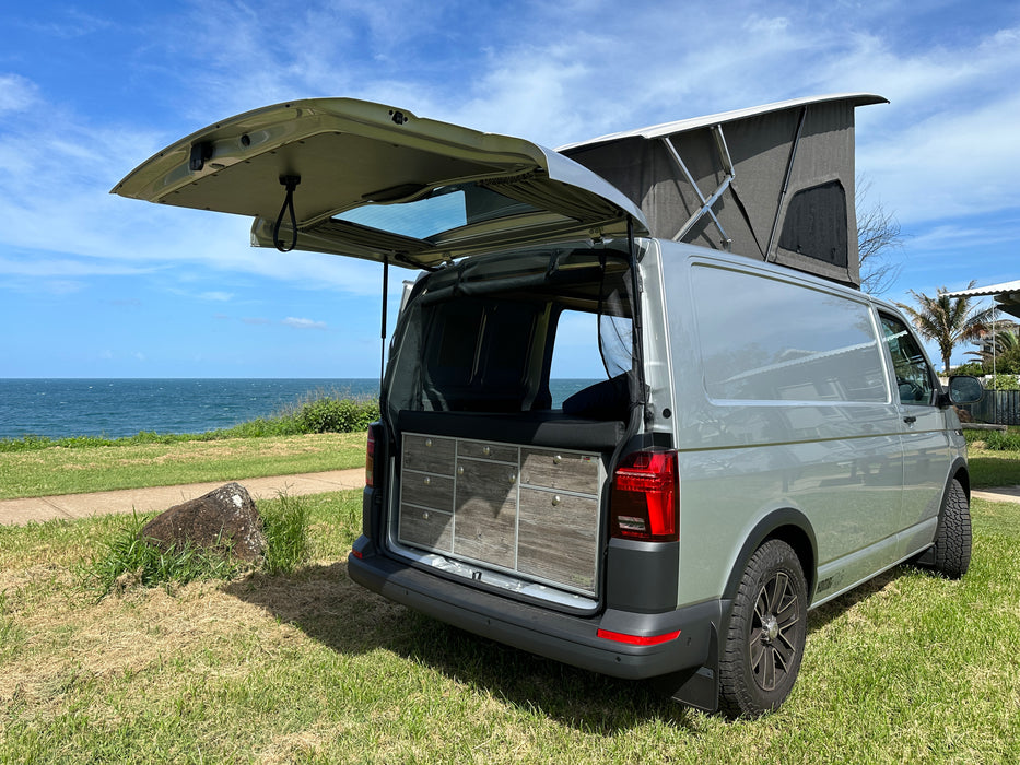 Horizon Sport Pop-Top Roof - Slimline VW T5 or T6 Transporter & Multivan Elevating Roof incl Roof Bed & Open Sky Canvas