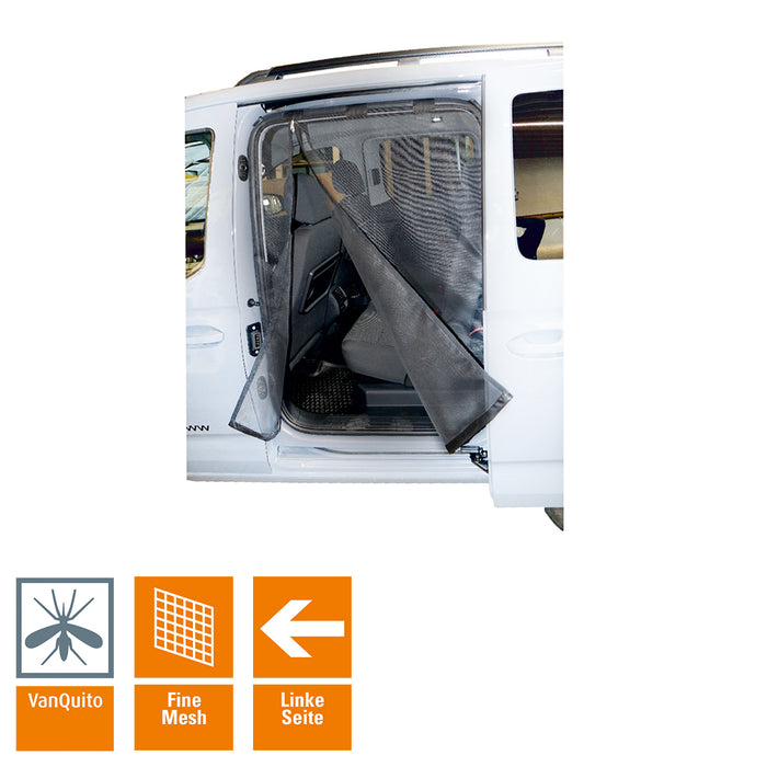 VW Caddy 5 California / Maxi Fine Mesh Mosquito Nets - Left Sliding Door