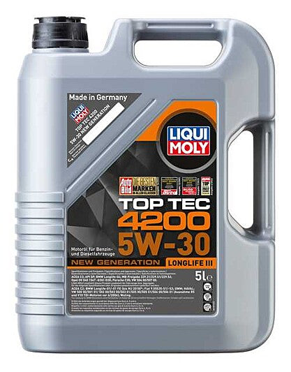 Liqui Moly 5W-30 -Top Tec 4200 - Engine Oil - VW 504 00/507 00 Approved