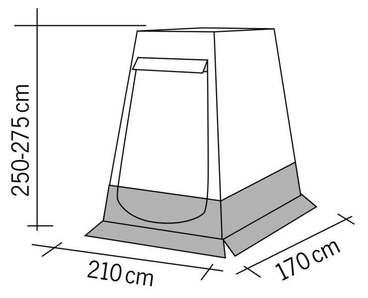 Premium Tail Tent For Fiat Ducato With Barn Doors