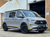 Ford Transit Custom 2024+ V710 van with black alloy wheels and nudge bar 