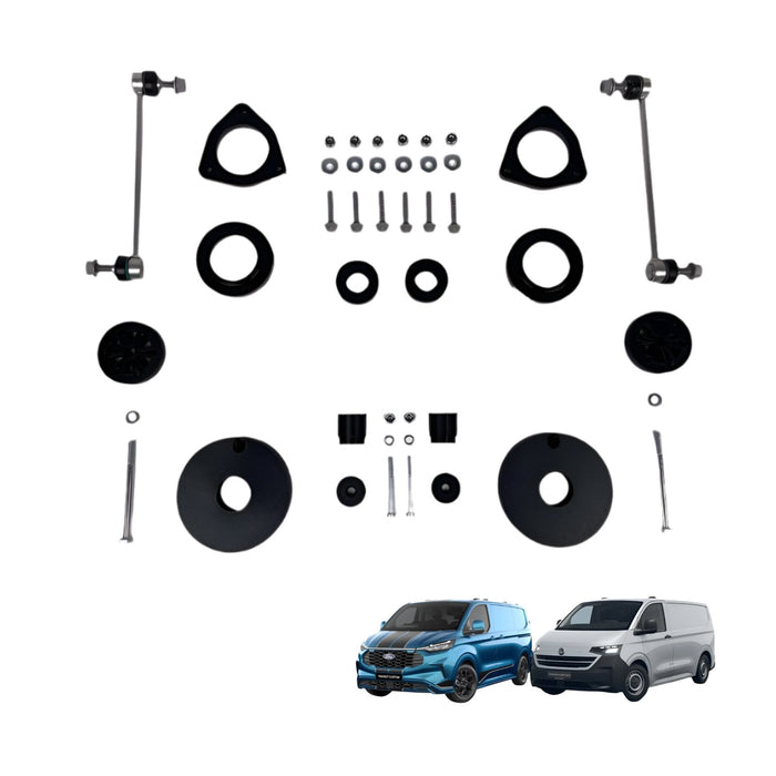 Suspension Lift Kit +30mm FA & RA For T7 Transporter/ T7 Caravelle/ Ford Transit Custom V710/ Tourneo 2023+