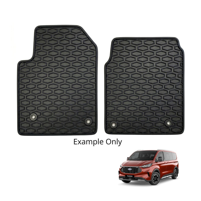 KombiLife All-Weather Rubber Floor Mats For Ford Tourneo 2023+ (8 Seater) – Fronts Only