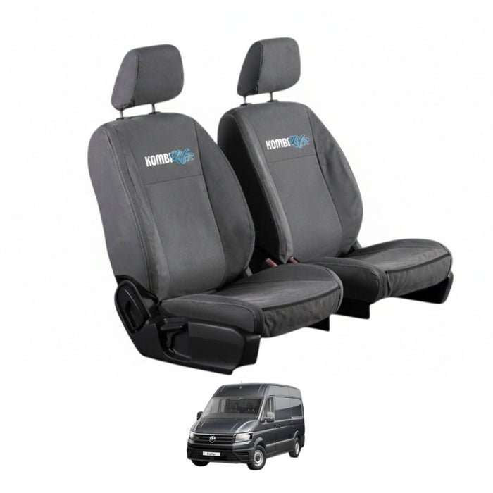 KombiLife Canvas Seat Covers for VW Crafter MWB 2017 Onwards – Front Pair (Bucket Seat Model)