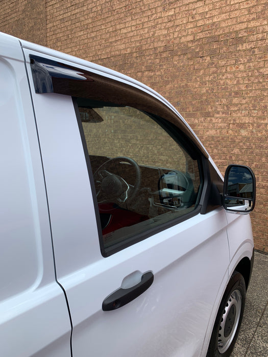 Tinted Weathershields (2-Piece Set) for VW T7 Transporter / Ford Transit Custom V710 / Ford Tourneo 2023+