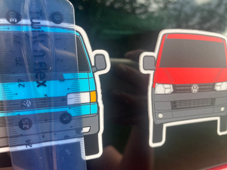 KombiLife Volkswagen Evolution of the Kombi Sticker Bundle - T1, T2, T ...