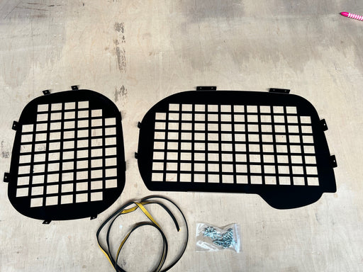Kangoo rear doors window guard set