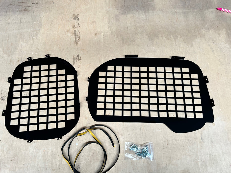 Kangoo rear doors window guard set