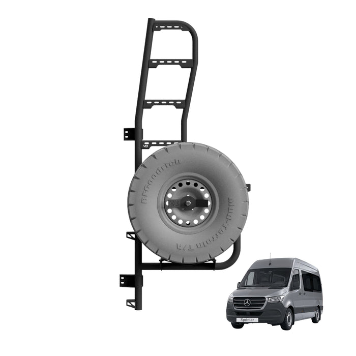 Adventure Ladder + Wheel Carrier - Mercedes Sprinter - 907 - VS30 (2019-Present)