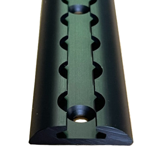 Airline Track Securing Rail / Anchor Track 42mm Wide - Black - Rounded - 1M