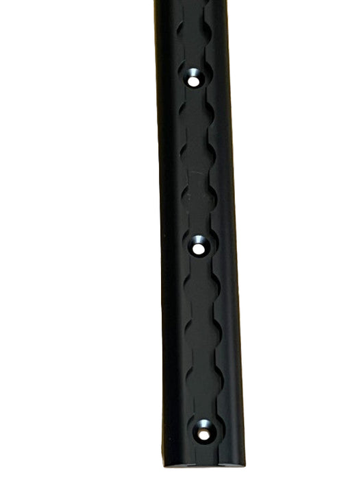 Airline Track Securing Rail / Anchor Track 42mm Wide - Black - Rounded - 1M