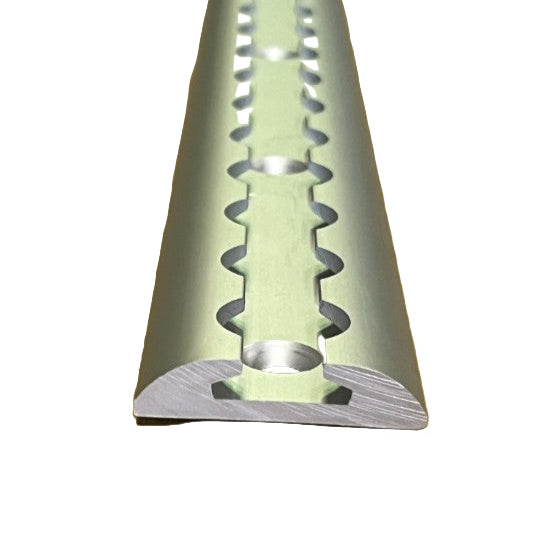 Airline Track Securing Rail / Anchor Track 42mm Wide - Aluminium - Rounded - 1M