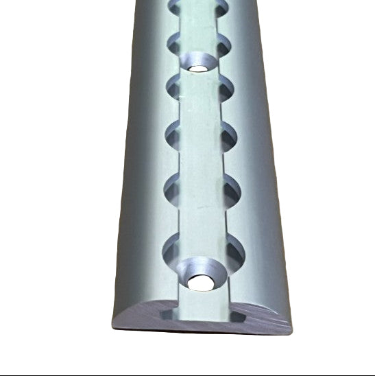 Airline Track Securing Rail / Anchor Track 42mm Wide - Aluminium - Rounded - 1M