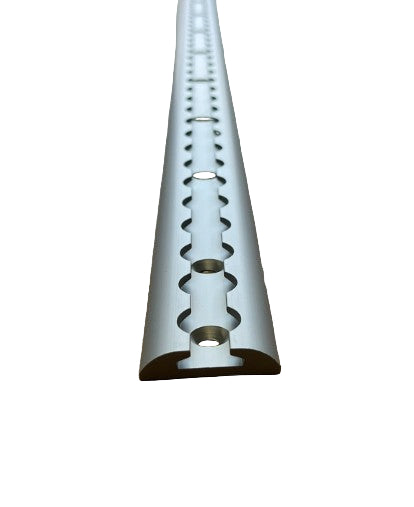 Airline Track Securing Rail / Anchor Track 42mm Wide - Aluminium - Rounded - 1M