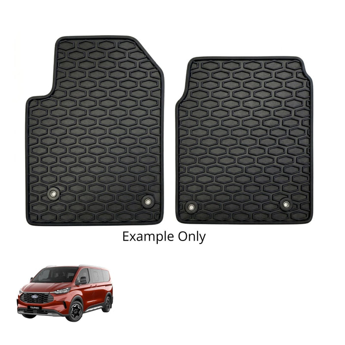 KombiLife All-Weather Rubber Floor Mats For Ford Tourneo 2023+ (8 Seater) – Fronts Only