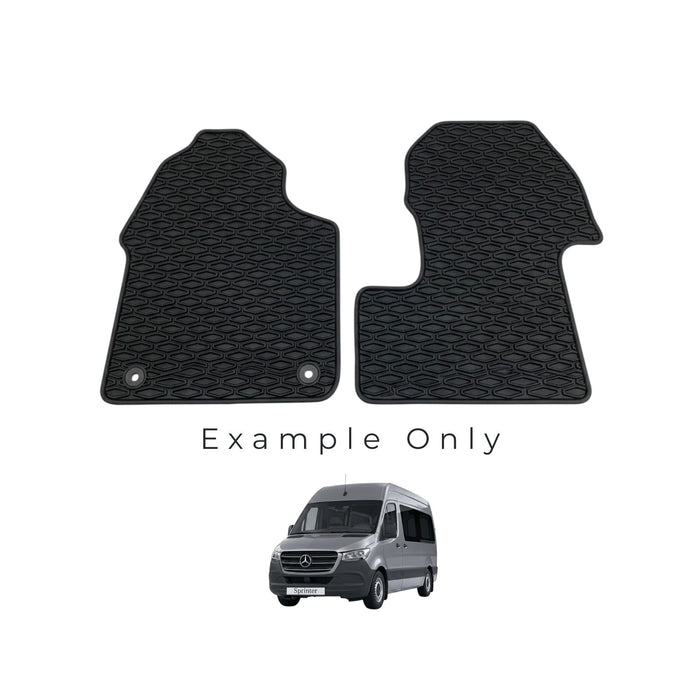 KombiLife All-Weather Rubber Floor Mats For Mercedes-Benz Sprinter 2019+ (Cloth Interior) – Fronts Only