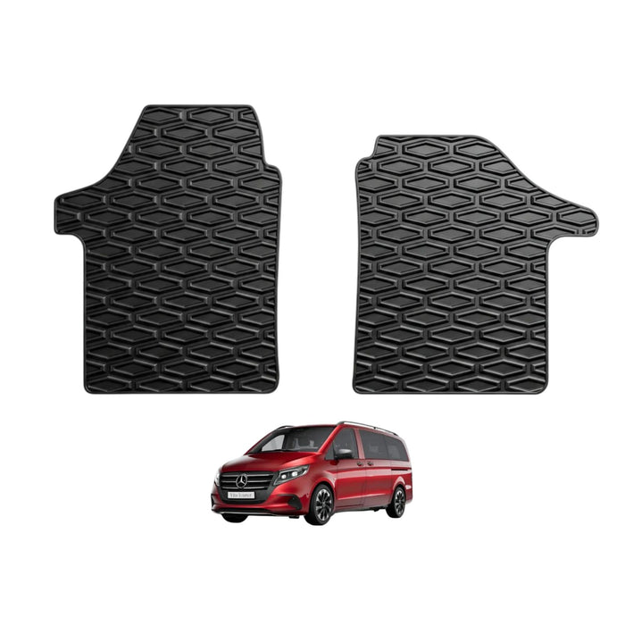 KombiLife All-Weather Rubber Floor Mats For Mercedes-Benz Vito (2015+) – Fronts Only