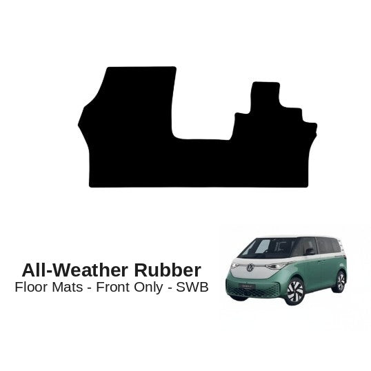 KombiLife All Weather Rubber Floor Mats For ID. Buzz SWB (5 Seater) – Fronts Only