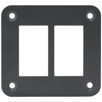 Aluminium 2 Gang Panel – Rocker Switch