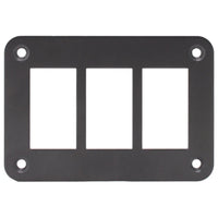 Aluminium 3 Gang Panel – Rocker Switch