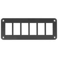 Aluminium 6 Gang Panel – Rocker Switch