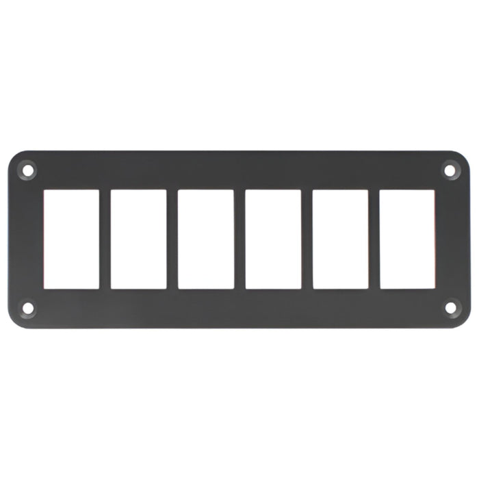 Aluminium 6 Gang Panel – Rocker Switch