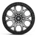Black Rock Bolt 17x8.5 5x120 Gunmetal Grey with Black Ring alloy wheel