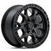 Black Rock Bolt 17x8.5 5x120 Satin Black alloy wheel