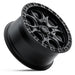Black Rock Bolt 17x8.5 5x120 Satin Black alloy wheel