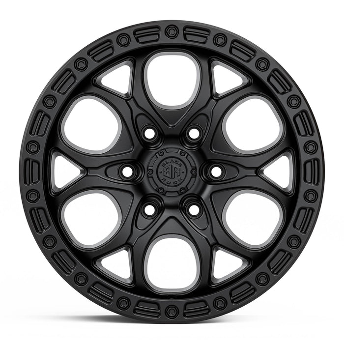 Black Rock Bolt 17x8.5 5x120 Satin Black alloy wheel
