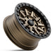 Black Rock Cage 17x8 5x120 Dark Bronze with Black Ring alloy wheel