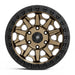 Black Rock Cage 17x8 5x120 Dark Bronze with Black Ring alloy wheel