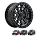 Black Rock Cage 17x8 5x120 Satin Black alloy wheel