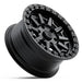 Black Rock Cage 17x8 5x120 Satin Black alloy wheel