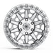 Black Rock Cage 17x8 5x120 Silver Machined alloy wheel