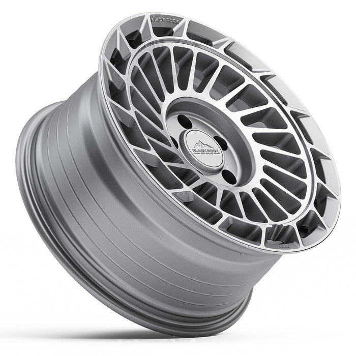 Black Rock FFT01 17x8.5 5x120 Brushed Silver alloy wheel