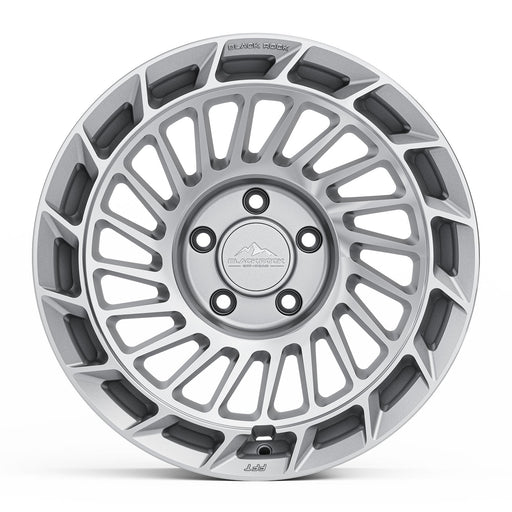 Black Rock FFT01 17x8.5 5x120 Brushed Silver alloy wheel