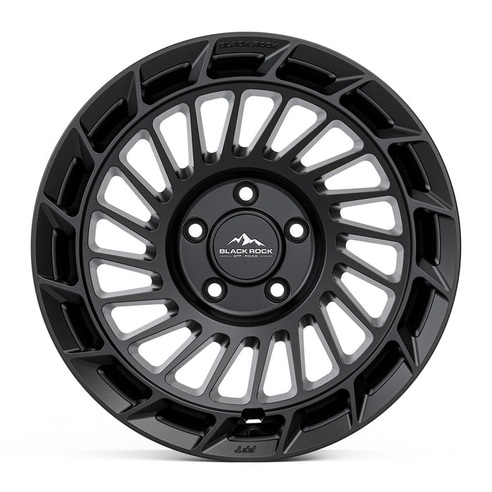 Black Rock FFT01 17x8.5 5x120 Satin Black alloy wheel