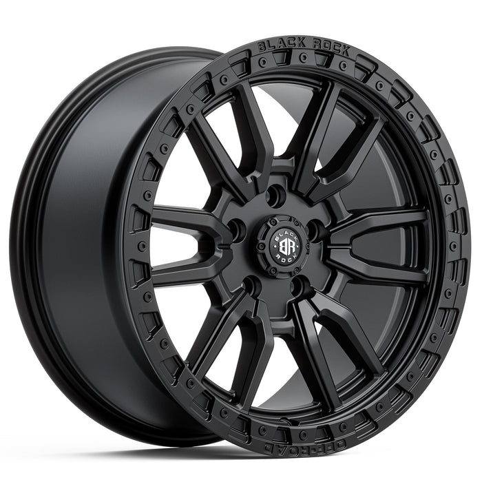 Black Rock Rambler 17x8.5 5x120 Satin Black alloy wheel