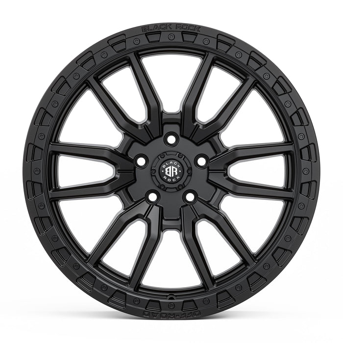 Black Rock Rambler 17x8.5 5x120 Satin Black alloy wheel