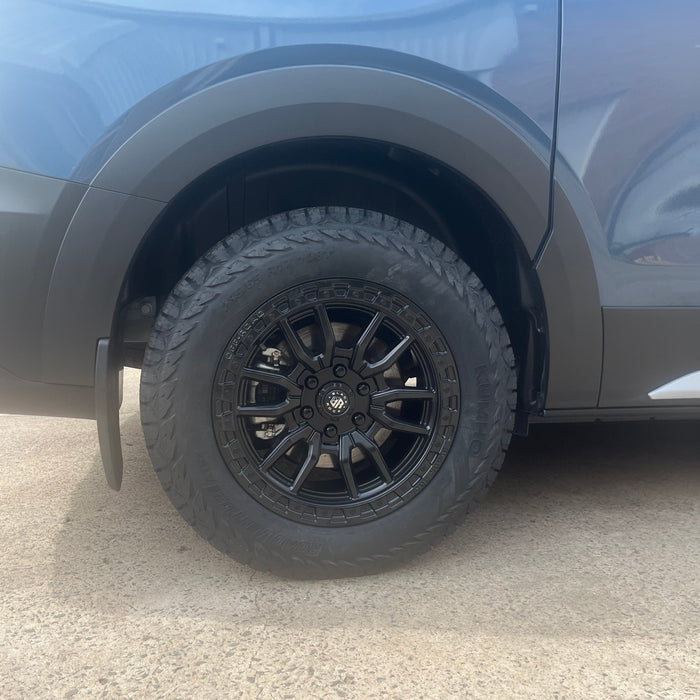 Black Rock Rambler 17x8.5 6x120 - Satin Black Finish Alloy Wheels