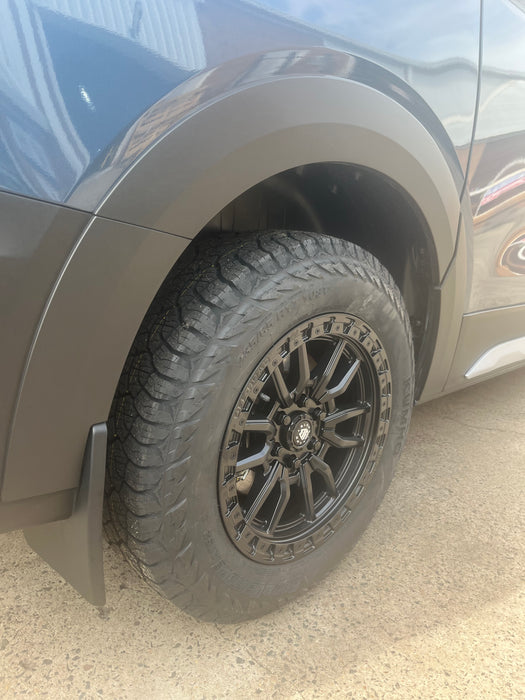 Black Rock Rambler 17x8.5 6x120 - Satin Black Finish Alloy Wheels