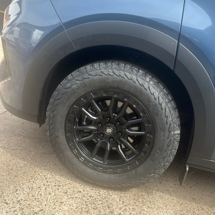 Black Rock Rambler 17x8.5 6x120 - Satin Black Finish Alloy Wheels