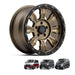 Black Rock Venture 17x8.5 5x120 Dark Bronze with Black Ring alloy wheel