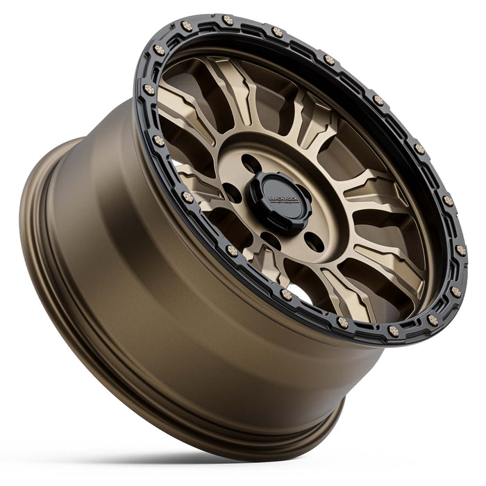 Black Rock Venture 17x8.5 5x120 Dark Bronze with Black Ring alloy wheel